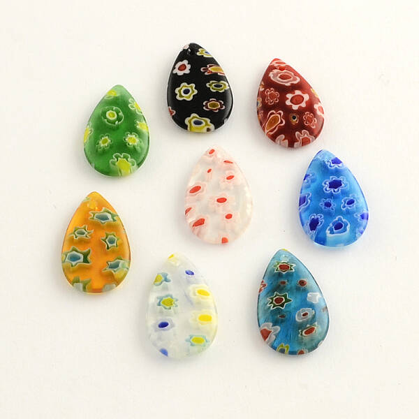 Handmade Millefiori Glass Pendants
