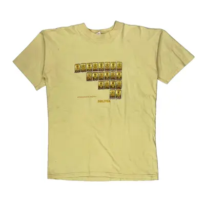 Bolivia Jara T-Shirt - Large Yellow Cotton