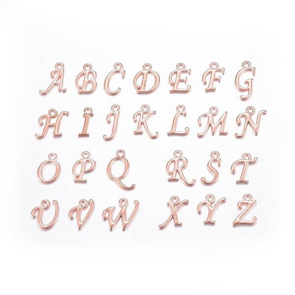 Alloy Letter Pendants
