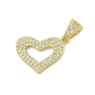 Rack Plating Brass Micro Pave Cubic Zirconia Pendants