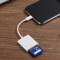 SD Memory Card Reader, Plug and Play Mobile Phone Memory Card Reader Adapter, Portable USB Hubs & Card Readers for iPhone & i...