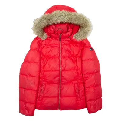 TOMMY HILFIGER Boys Puffer Jacket Red Hooded XL