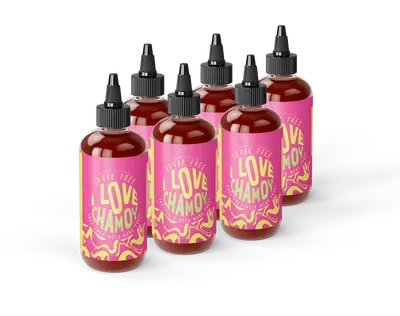6x Bundle - Sugar Free Chamoy - Carb Free - Vegan - Gluten Free - Diabetic Friendly Candy Sauce Sweet Tangy