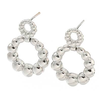 Rack Plating Brass Stud Earrings