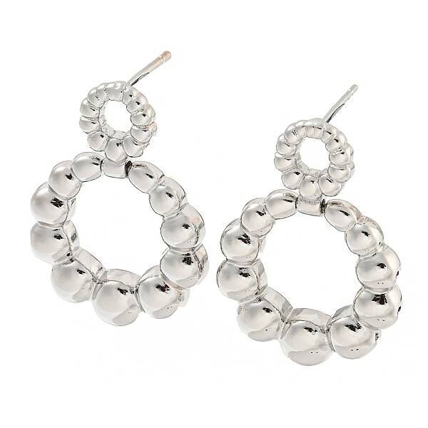 Rack Plating Brass Stud Earrings