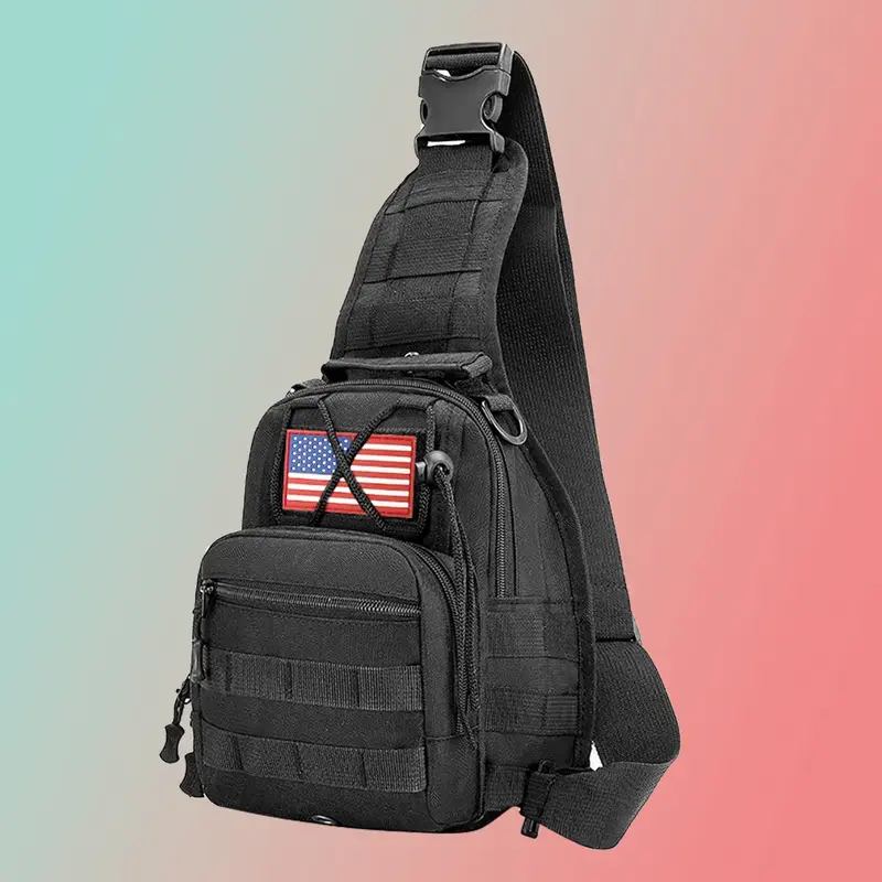 Camo Sling Bag,Springtok Multi-function Shoulder Bag,Fashionable Oxford Fabric Zipper Chest Bag,Unisex,Suitable for Daily Use...