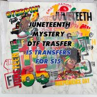 15PCS Juneteenth Mystery DTF Transfer Bundle – Freedom, Pride & Black History Designs | Ready to Press Heat Transfers | Cel...