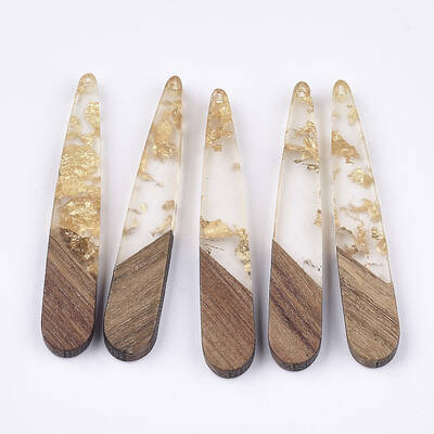 Resin & Walnut Wood Pendants