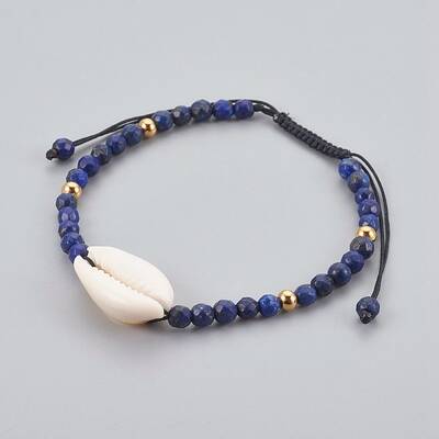 Natural Lapis Lazuli(Dyed) Braided Bead Bracelets