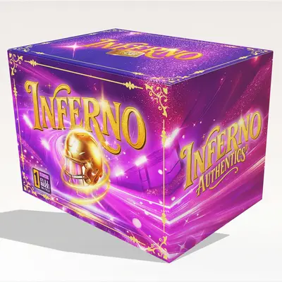 PYT 2 Football Cards + Inferno Box Replicas Full Size Helmet Signed & Authenticated Break Spot