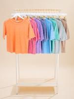 Zenana Halo Snow Washed Short Sleeve Tee & Shorts Set | S-L Live