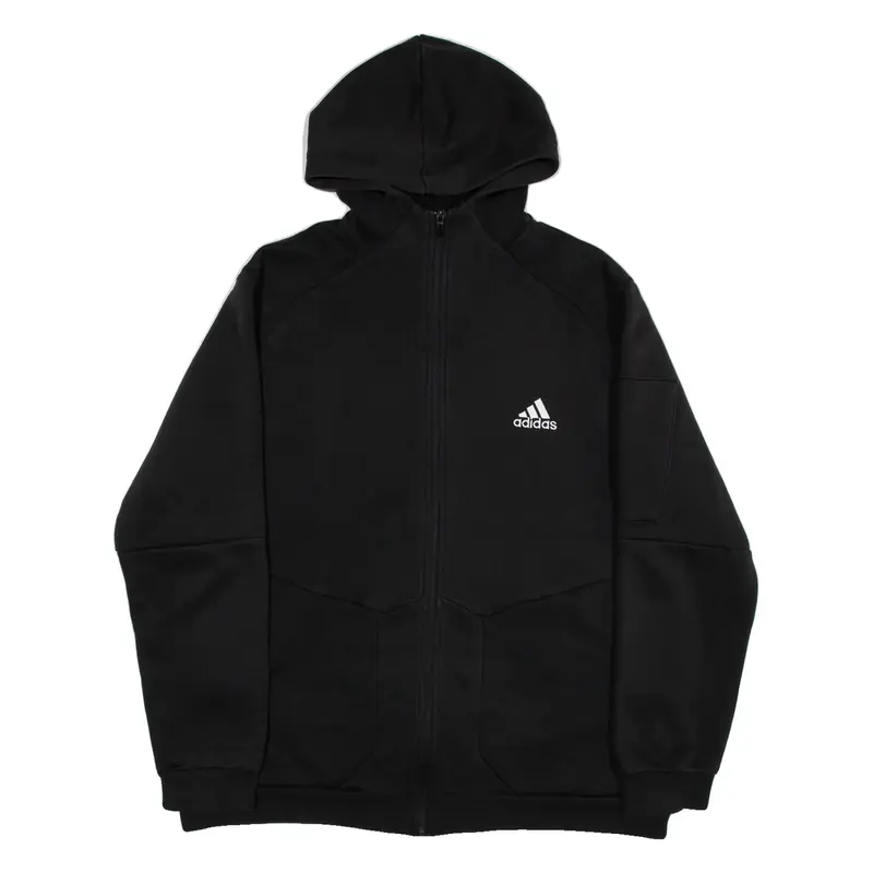 ADIDAS Womens Black Hoodie Full Zip XL