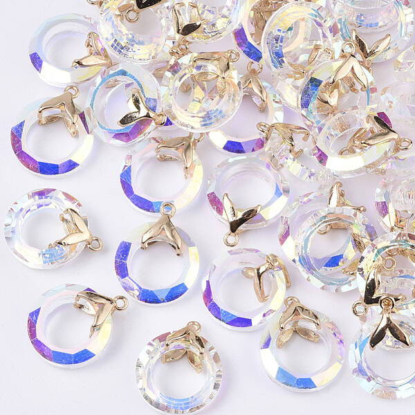 Electroplate Glass Pendants