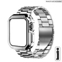 National Day Offers, Stainless Steel Watch Band with Tool, Fashionable Smart Watch Band for Women & Men, Replacement Watch Ba...