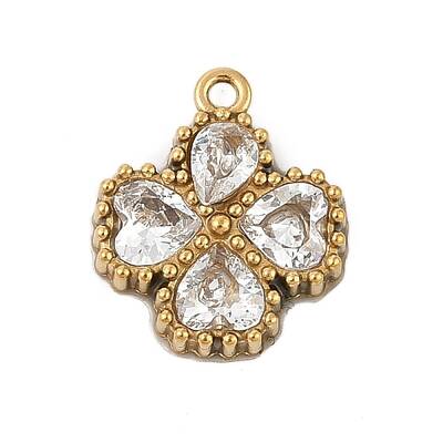 304 Stainless Steel Rhinestone Pendants