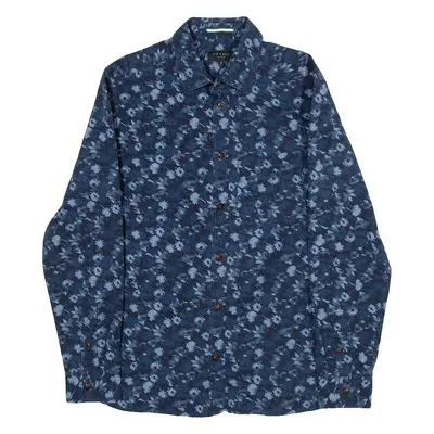 TED BAKER Mens Shirt Blue Long Sleeve S