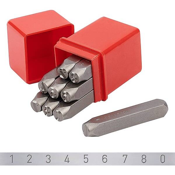 9 Pcs Letter Metal Stamp Set