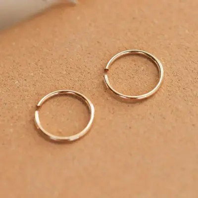 Hello Adorn Tiny Hoop Earrings - Any Occassion Small Hoop Jewelry - Women's Fashion Accessory
