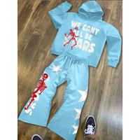 Manfinity EMRG Men's Hoodie Sweatsuit Set With Drawstring Hoodie And Pants
