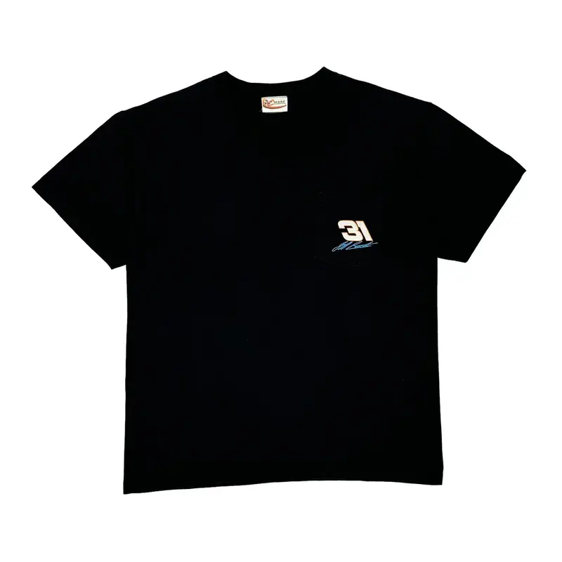 Jeff Burton Chase Authentics Nascar T-Shirt - Large Black Cotton