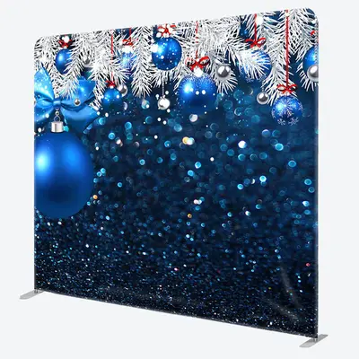 Aperturee Snowy Pine Leaves Christmas Pillow Case Backdrop - Aperturee