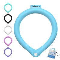 Snap Button Neck Cooling Tube with Insulated Bag, Ice Neck Cooler Ring Wearable Body Cooling Products for Outdoor Indoor, Coo...