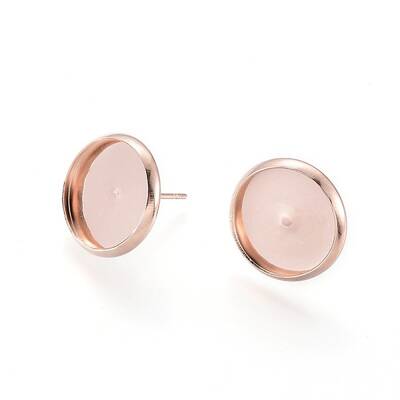 304 Stainless Steel Stud Earring Settings
