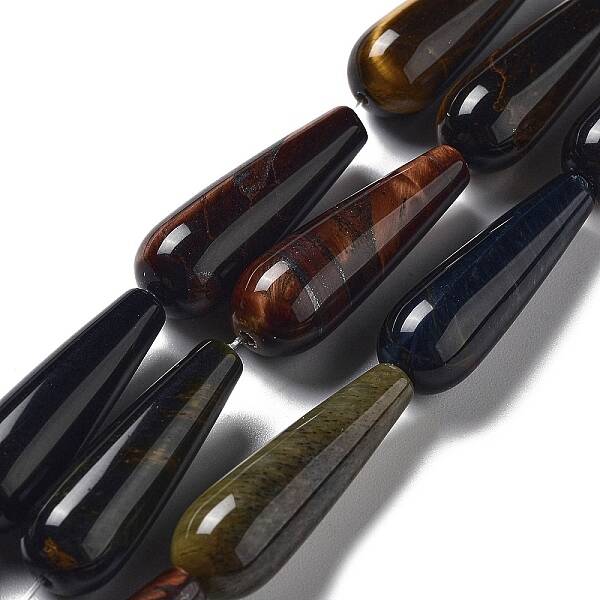Natural 3-Color Tiger Eye Beads Strands
