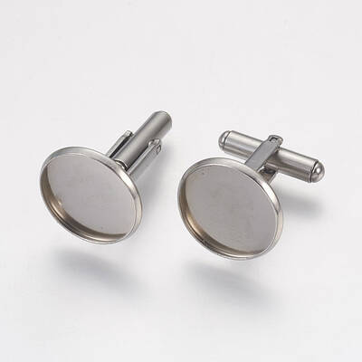 Tarnish Resistant 304 Stainless Steel Cuffinks