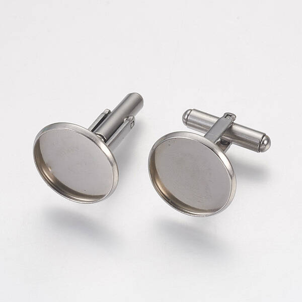 Tarnish Resistant 304 Stainless Steel Cuffinks