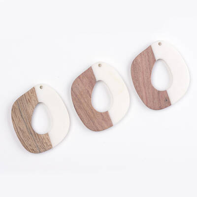 Resin & Wood Pendants