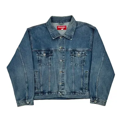 Wrangler Denim Jacket - XL Blue Cotton