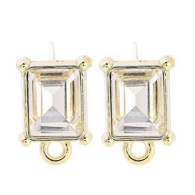 Alloy Glass Rhinestone Stud Earring Finding Accessories