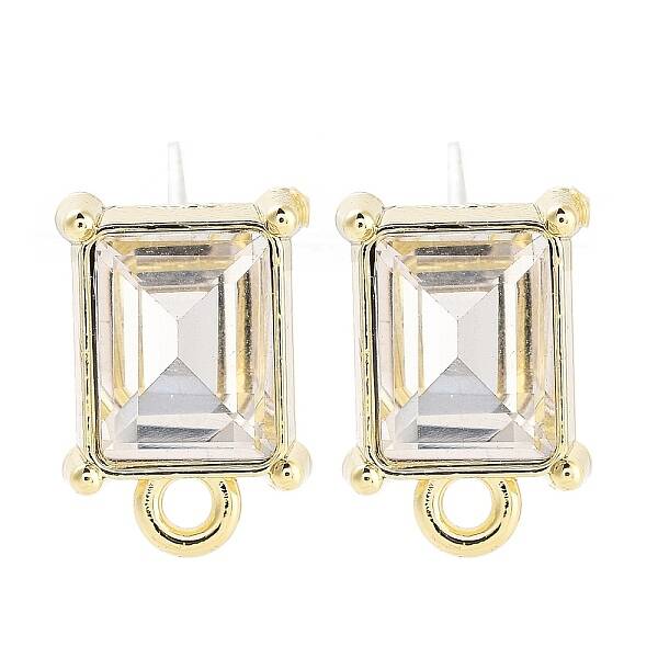 Alloy Glass Rhinestone Stud Earring Finding Accessories