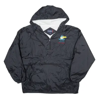 SPORT-TEK Safe Kids Worldwide 1/4 Zip Anorak Jacket Black Mens L