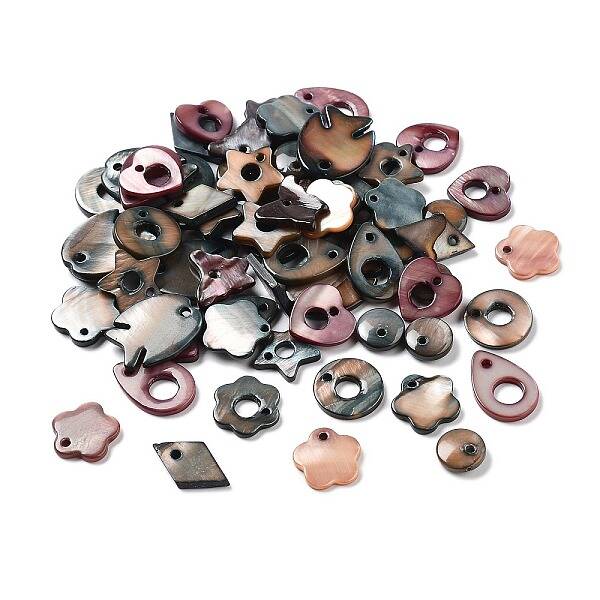 Natural Freshwater Dyed Shell Pendants