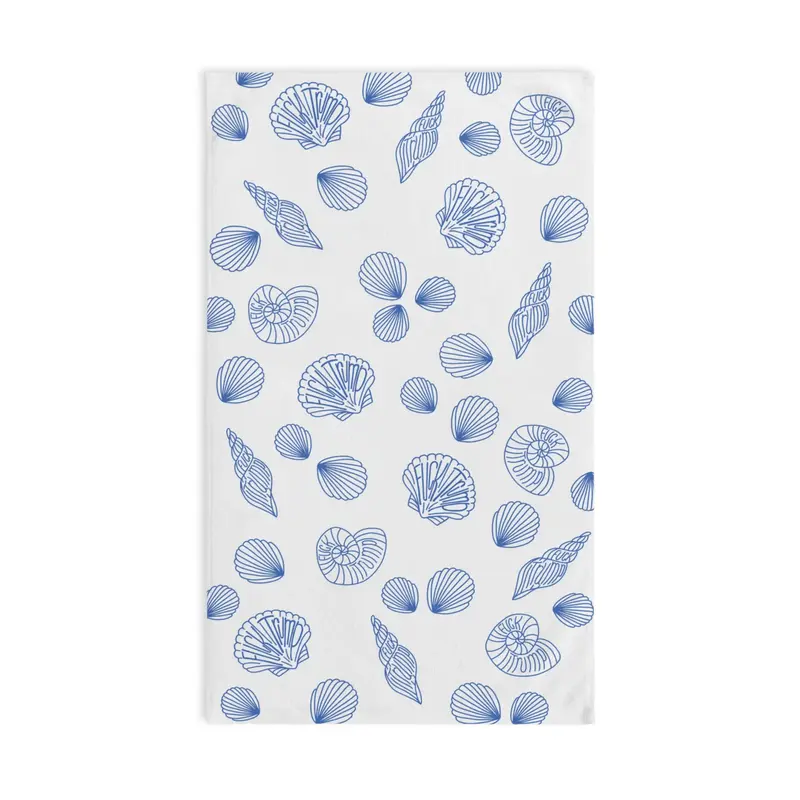 Slightly Subtle Coastal Shell Hand Towel, Nautical Kitchen Towel, Beach Decor, Ocean-Inspired Gift, Coastal Living Essentials...