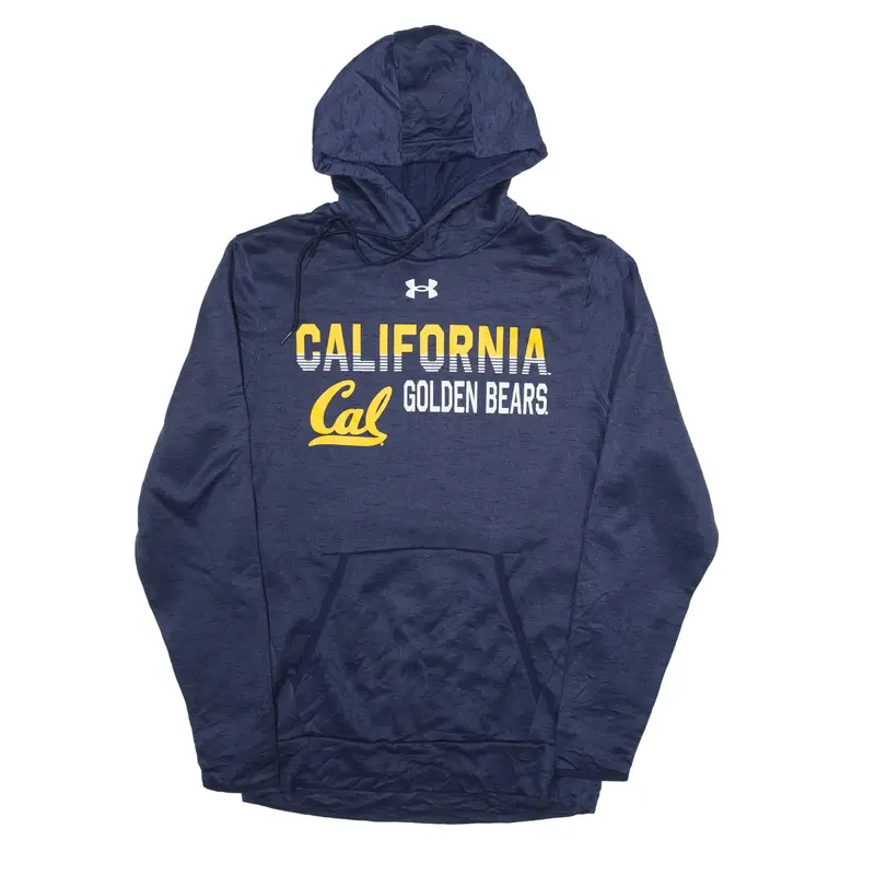 UNDER ARMOUR California Golden Bears USA Hoodie Blue Pullover Mens S