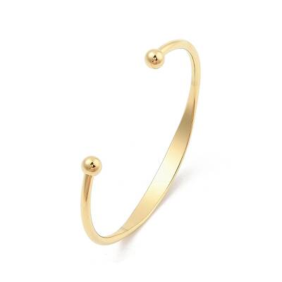 Ion Plating(IP) 304 Stainless Steel Cuff Bangles for Women