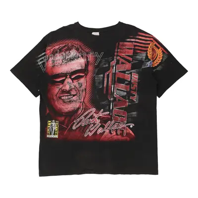 Rusty Wallace Chase Authentics Nascar T-Shirt - 2XL Black Cotton