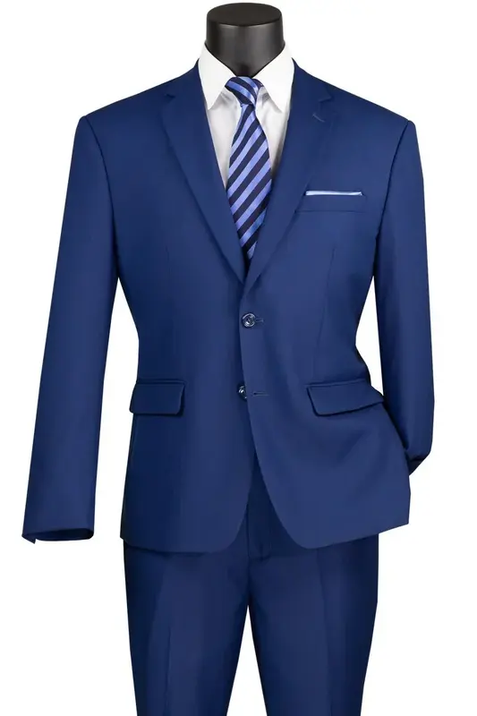 Professional Look Vinci Men's Wool Feel Business Suit Professional Look for Executives