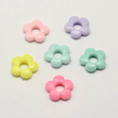 Opaque Acrylic Flower Bead Frames