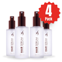HerStyler Serum, 4 Pack - Hair Styling Agent with Argan Oil for Dry, Damaged Hair - Frizz Control Serum for Straightening, Sh...