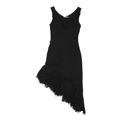 Moschino Jeans Asymmetric Dress - Small Black Cotton | Size: small