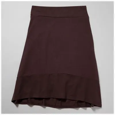 Organic High Low Skirt - Red - L