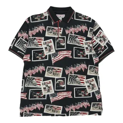 USA Boca Classics Polo Shirt - Small Navy Cotton