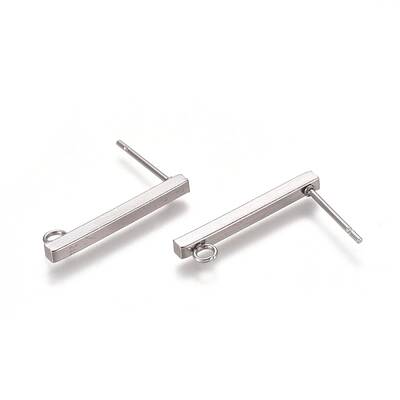 Non-Tarnish 304 Stainless Steel Stud Earring Findings