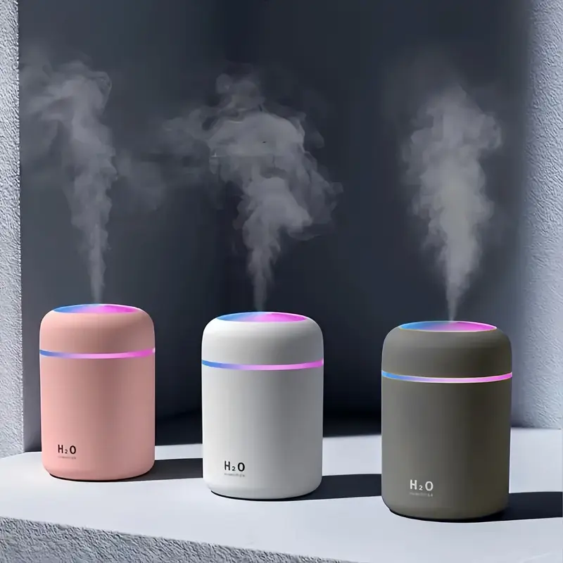 Mini Car Air Humidifier, USB Powered Car Air Humidifier, Desktop Home Car Humidifier, Universal Dual Wet Aromatic Essential O...