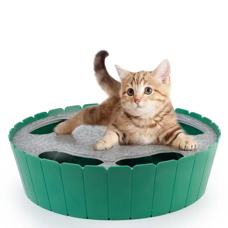 Cat Toys, Electric Mouse Hide and Seek Cat Teasing Toys, Interactive Rotating Toys for Indoor, Battery Powered Fun Pet Toy wi...