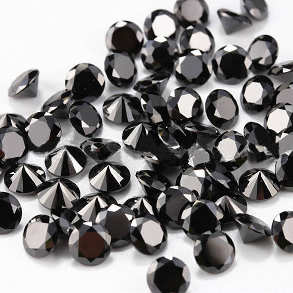 Diamond Shaped Cubic Zirconia Pointed Back Cabochons